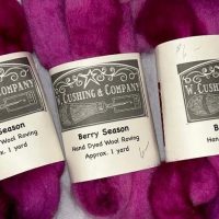 Our Hand Dyed Roving, Berry Season