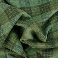 Great Green Plaid Textured Wool