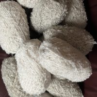 Curly Boucle  Yarn Fabulous Light Grey to Hook with!