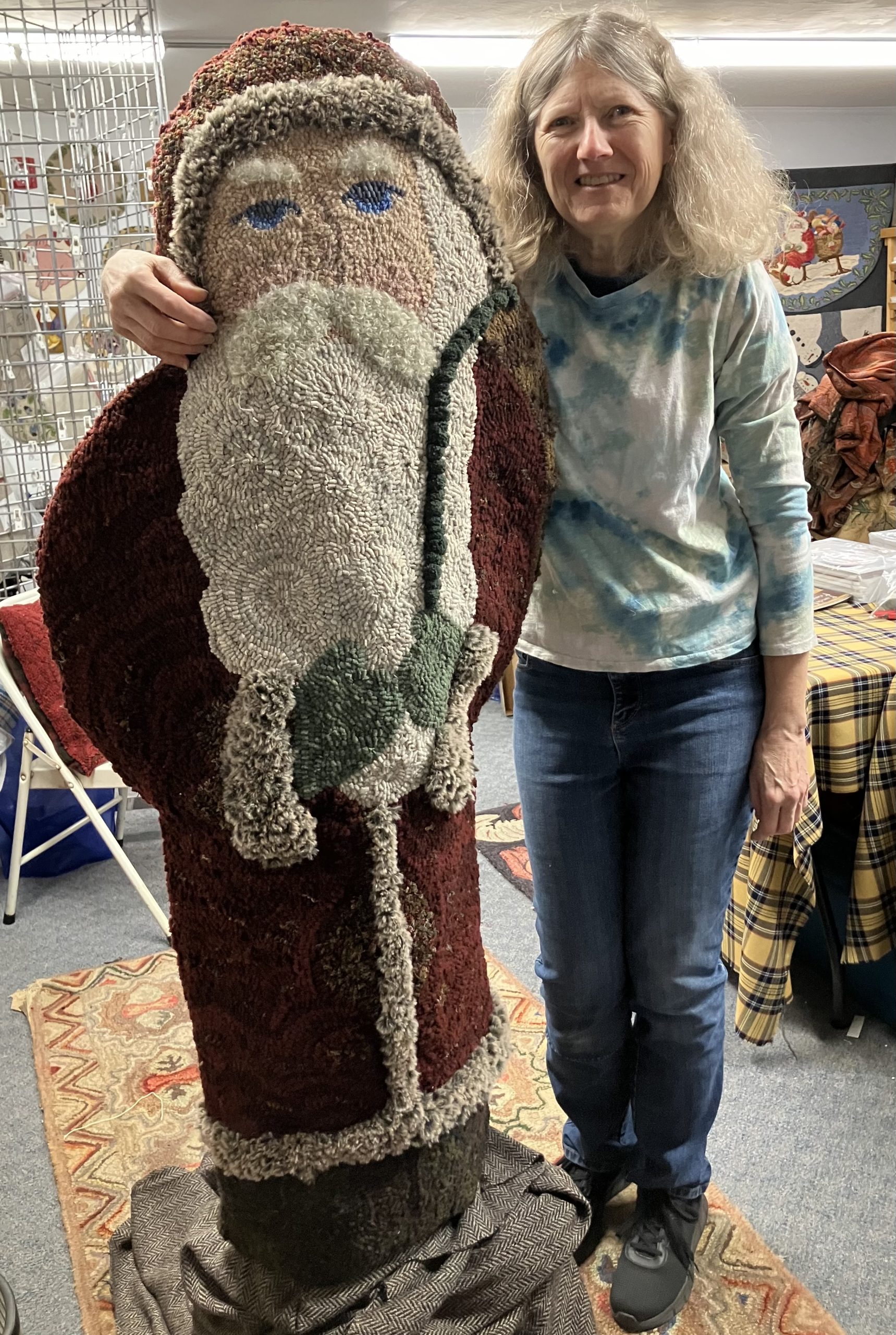 A Belsnickel Xtra Large Hooking Pattern, 57" high, P is for Primitive Pattern