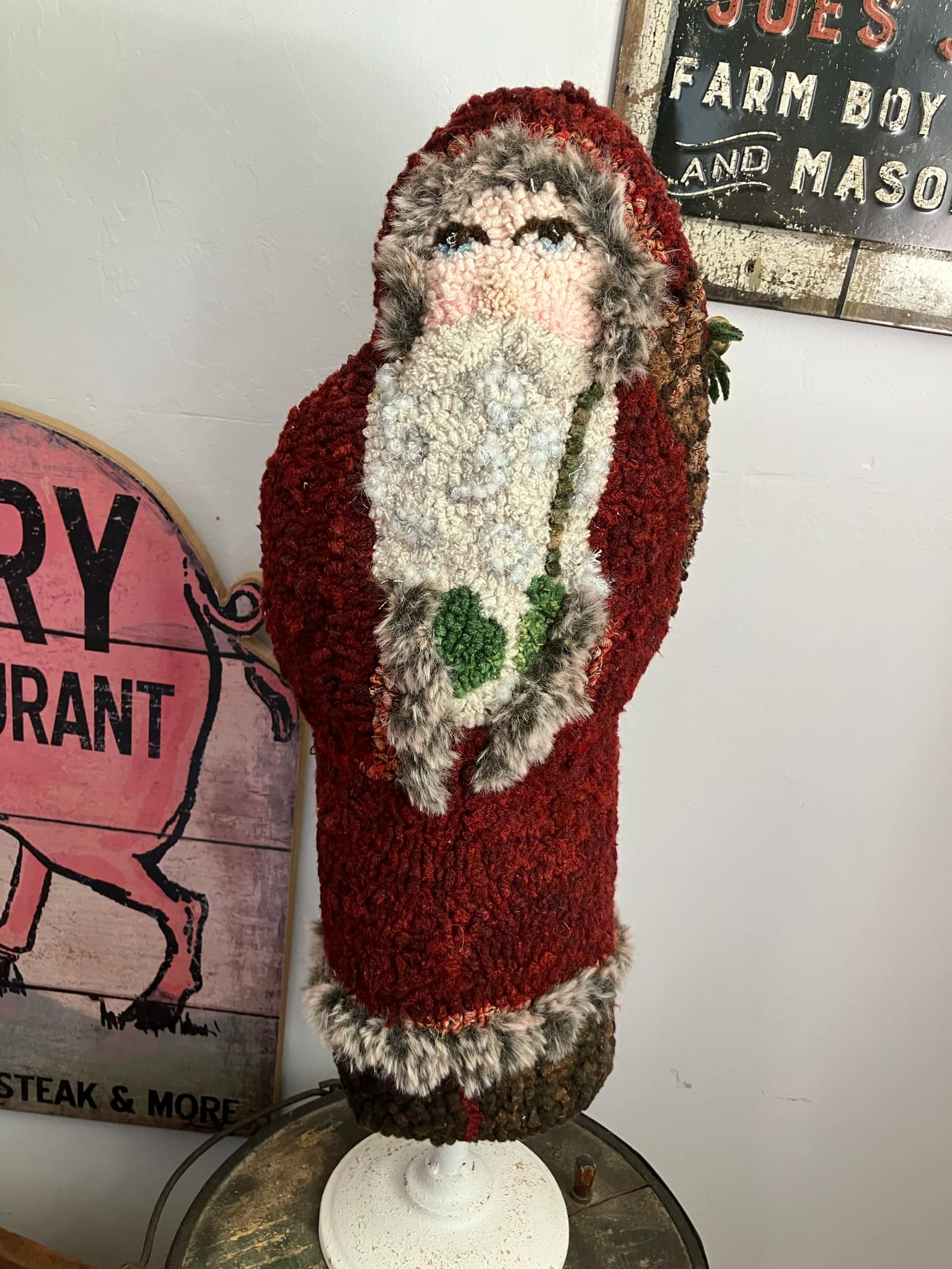 A Belsnickel Xtra Large Hooking Pattern, 57" high, P is for Primitive Pattern - Image 4