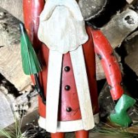 Woodland Santa Metal Art