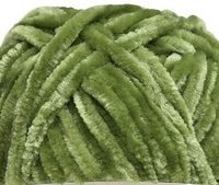 Velvet Yarn Fabulous BOHO Peridot Green to Hook with!