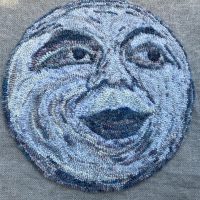 A Great New Pattern - By the Light of the Moon, 15" round, by P is for Primitive