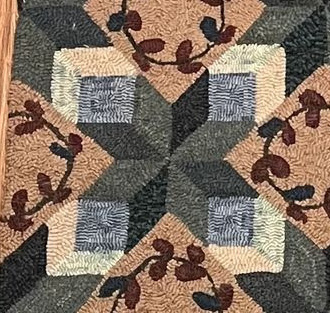 Myrtle Star Pillow Pattern, 14" x 14", a Ruth Hall design