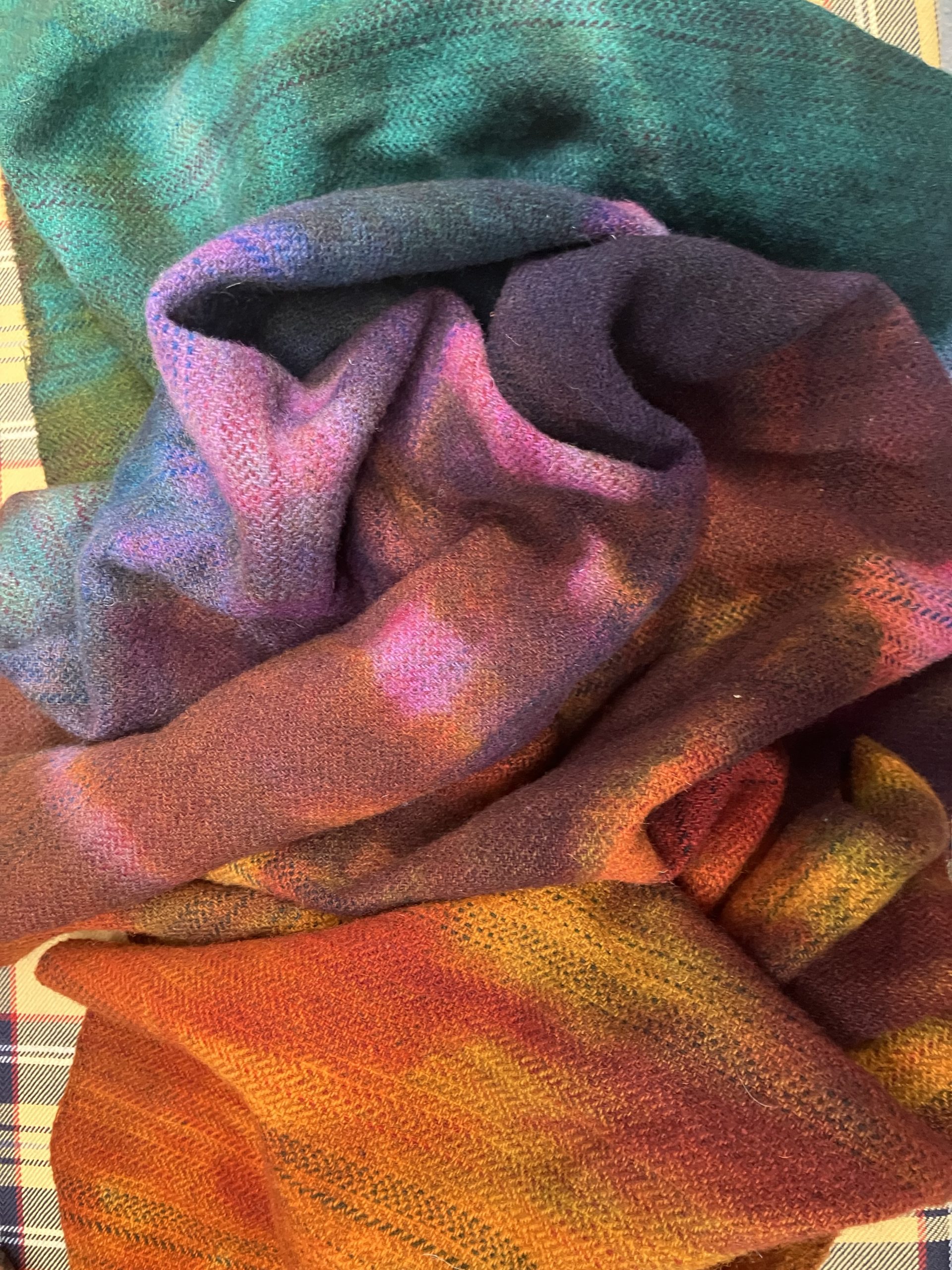 Hand Dyed Wool - Autumn Mountains