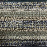 Striped Green Mat 15 x 11, Evelyn Lawrence Pattern-- Finished Hooked Rug by Evelyn Lawrence