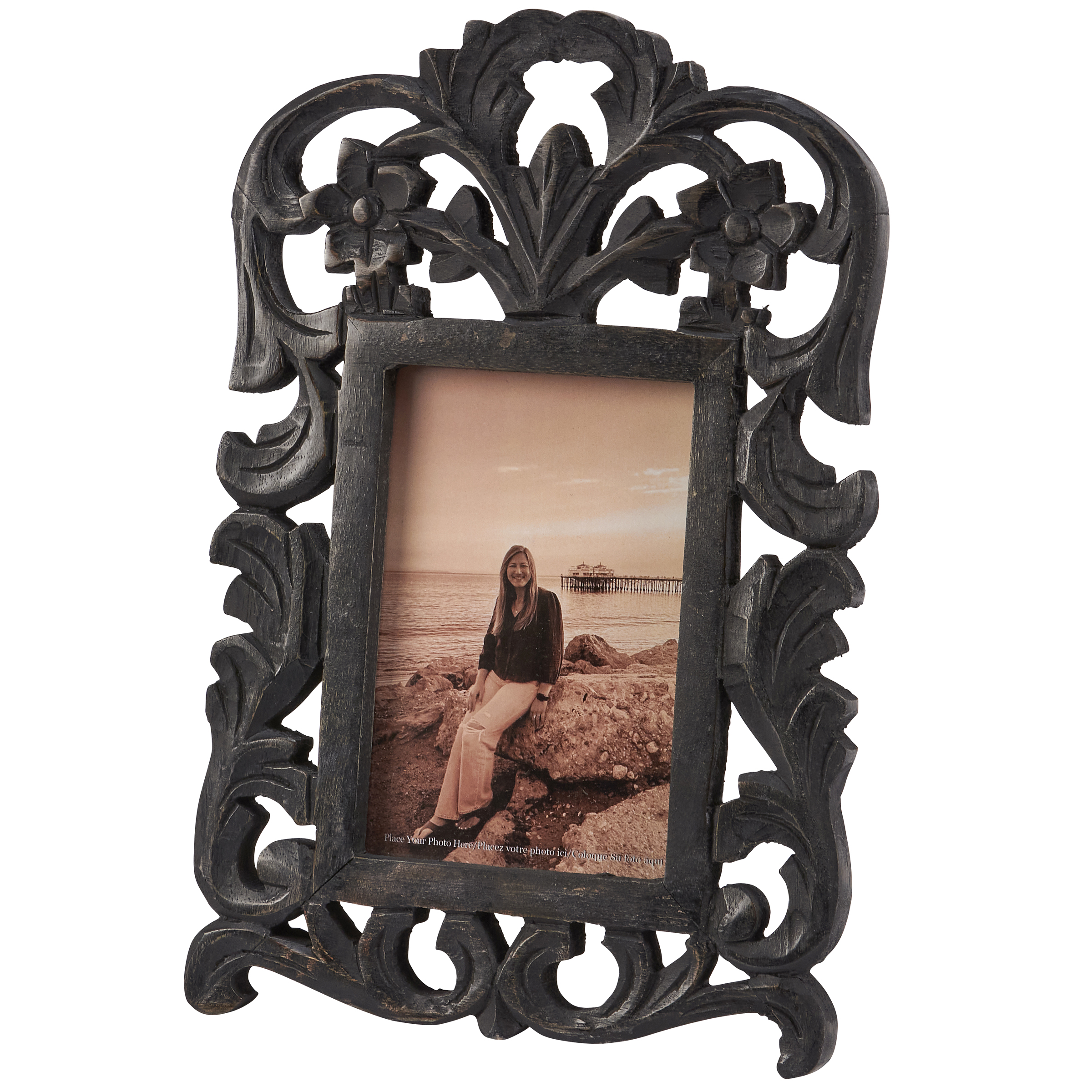 To Display Your Punch--Black Filgree Frame!