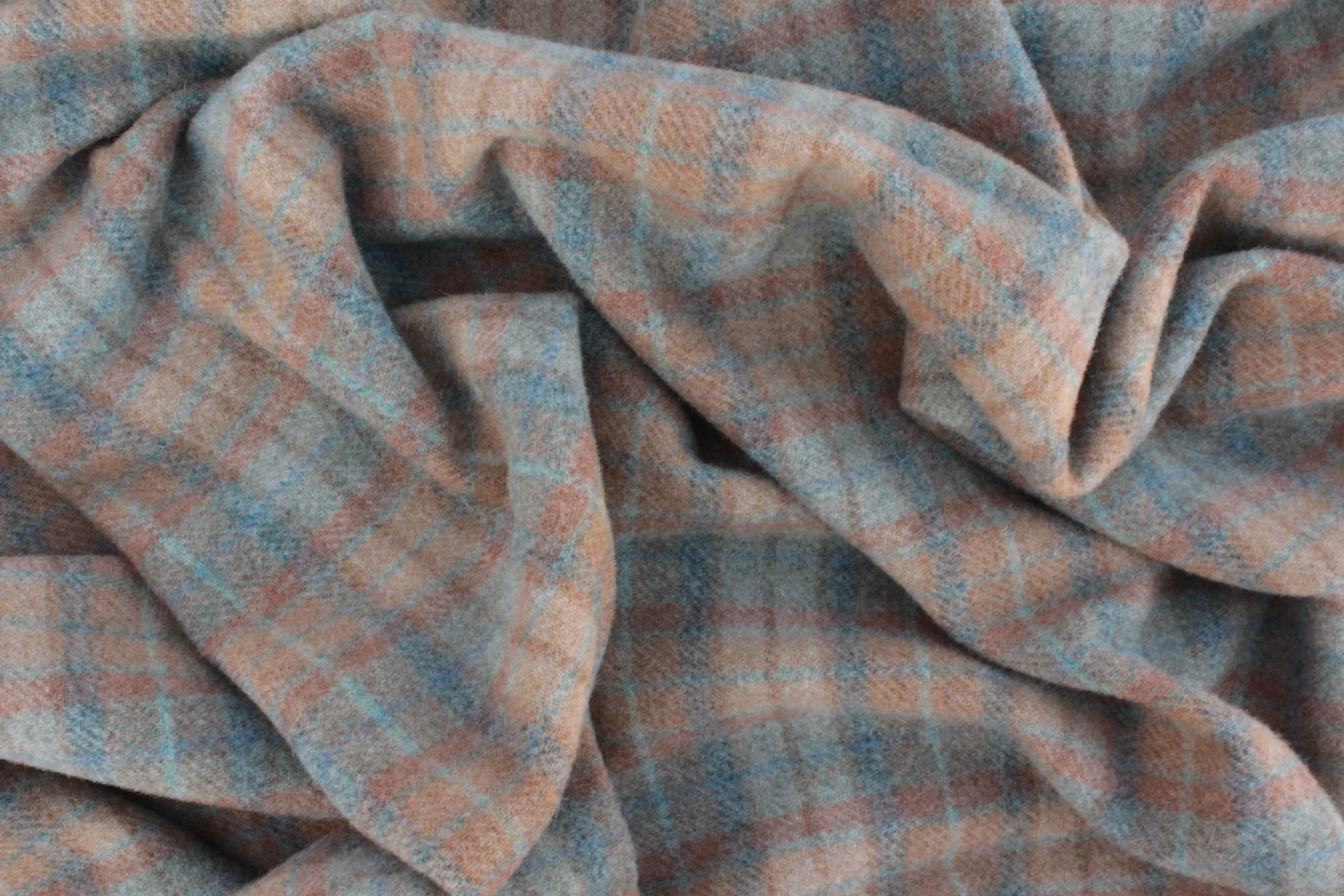 Perfect Pastel Plaid Textured Wool